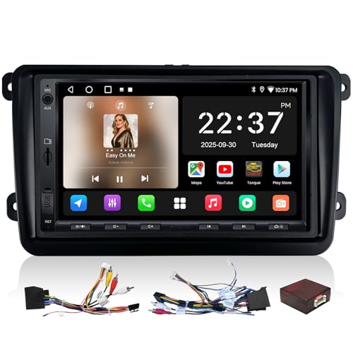 ATOTOZONE A5L Android Autoradio CarPlay per VW Polo Golf 5 6 Passat Jetta Skoda, Schermo da 7' Wireless Android Auto Stereo con GPS Navi, Wi-Fi/Bluetooth/USB, FM/AM/RDS, HD LRV, MirrorLink, SWC