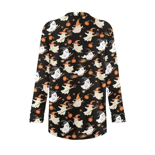 Image of Women's Lightweight Cardigans with Pockets Trendy Long Sleeve Open Front Cardigan Casual Tops Jackets Fall Oufits S-2XL