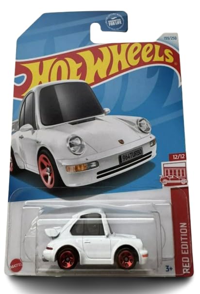 Hot Wheels Porsche 911 Turbo 3.6 (964), Red Edition 12/12, Store Exclusive, 1:64 Scale Diecast Car