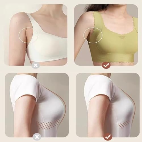 Verafits Bra, Full-Coverage Wirefree Shaper Bra, Thin Soft Scalloped, Bust Lifting & Shaping, Breathable, Seamless3