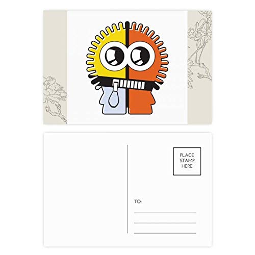 Carte postale merci alien fleur finies les cartes banales 20pcs