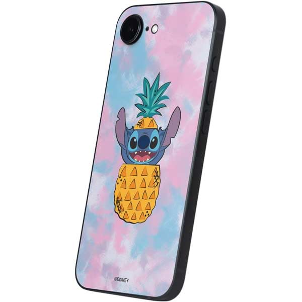 Skinit Decal Phone Skin Compatible with iPhone 16e - Officially Licensed Disney Lilo and Stitch Pineapple Stitch Design