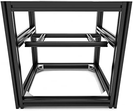 Lysee 3D Printer Parts & Accessories - Black 3D Printer Hypercube Evolution Frame Kit- 300x300x300mm Cube Build Volume 3D Printer Frame Kit - (Size: Frame Full Kit, Color: Black)