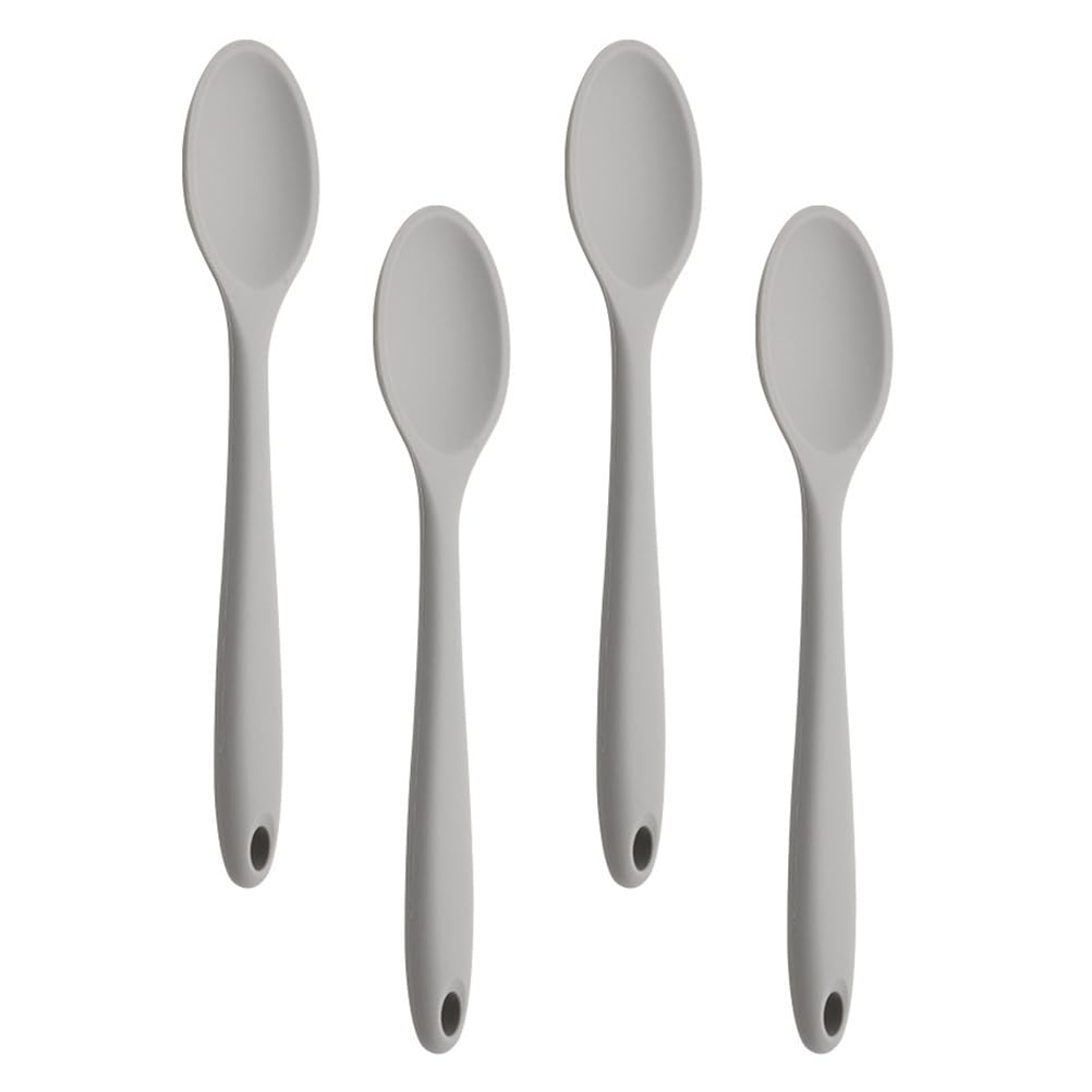 Cuillères de service en silicone anti-rayures pour grands bols de ramen