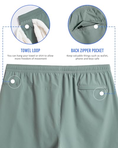 Image of maamgic Mens 5 inch Gym Running Shorts for Men 2 in 1 Quick Dry Workout Athletic Shorts