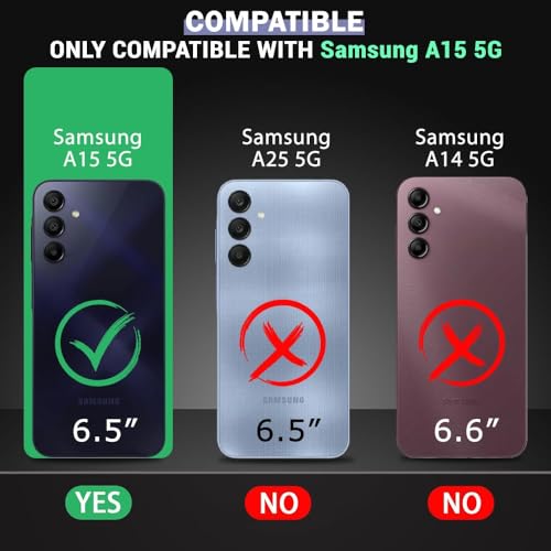 Image of COVERBLACK Soft Rubber Back Cover for Samsung Galaxy A15 5G 2024 - Transparent