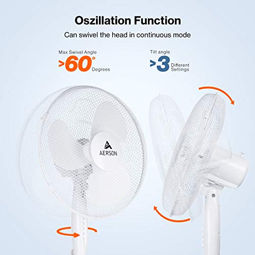 AERSON Ventilatore a piantana 40 cm | Ventilatore