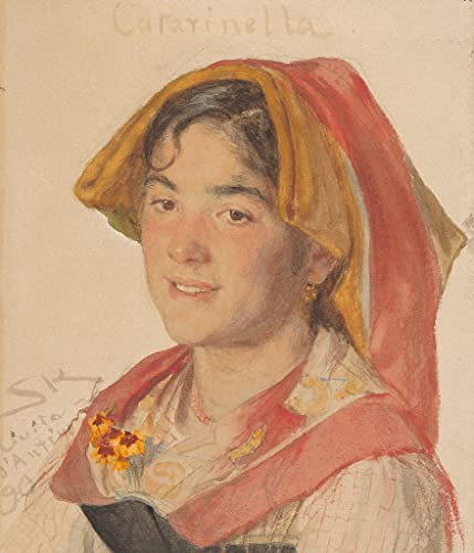 Tableau Tête de fille de Peder Severin Krøyer 60x90cm