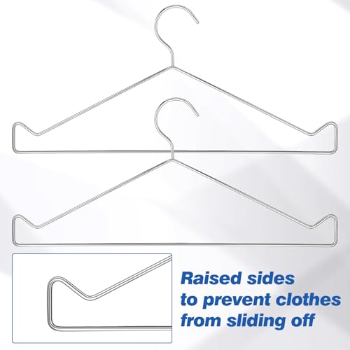 Image of Wonderjune 2 Pack X Ray Apron Hangers Radiation Protection Heavy Duty Silver Metal Apron Hangers for Radiation Workstations
