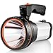LED Proiettore Portatile Ricaricabile ad alta Potenza Super Bright 9000 MA 6000 LUMENS CREE Spot Tattico Torcia Lanterna Torcia (Argento)