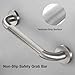 IJDD 12 Inch Shower Grab Bar, Anti Slip Grab Bar for Bathtubs Showers Toilet, Safety Stainless Steel Shower Handles Hand Rail for Senior, Elderly, Handicap, Pregnant, Children