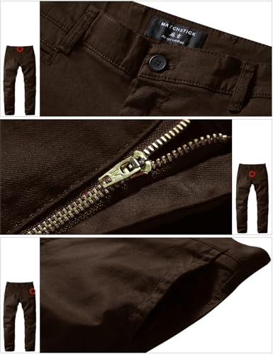 Image of Match Men's Regular Fit Comfort Stretch Casual Chino Pants