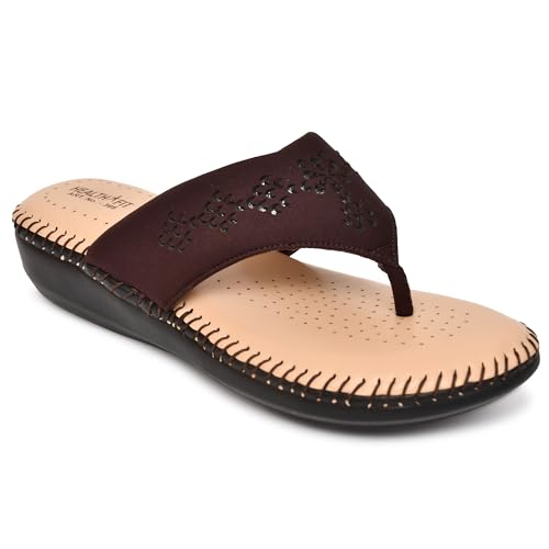 Image of HEALTH FIT Extra Soft Orthopedic Slippers /Doctor Chappal & Footwear with Memory Foam For Women Footwear