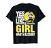 Funny Softball Catcher Yes Throw Like Girl Youth Women Gift T-Shirt