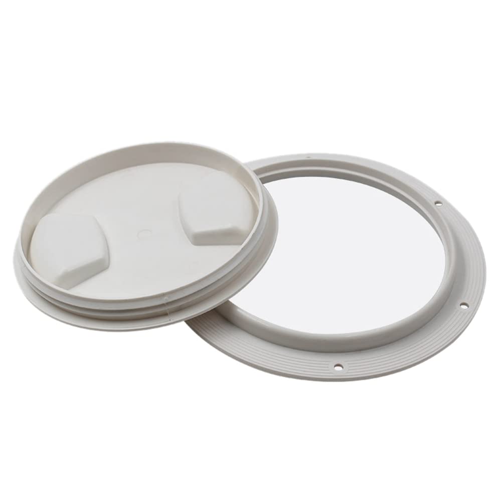 Bloepum 2X Screw Out Inspection Deck Plate Hatch Marine Boat Yacht Detachable Cover Abs-5 Inch