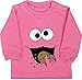 Shirtracer Baby Karneval und Fasching Kostüm - Keks-Monster - 18/24 Monate - Pink - Pullover Baby Monster - BZ31 - Baby Pullover