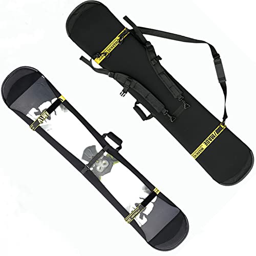 WEALTHY73 Portable All-Round Veneer Protection Bag SBR Elastic Fabric Anti-Scratch Waterproof Ski Bag Veneer Storage Sleeve Shoulder Rubber Wear-Resistant,Yellow,145CM