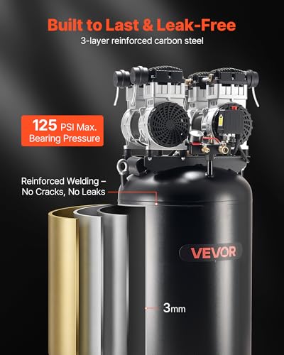 VEVOR 4HP Oil-Free Compressor
