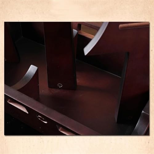 Soporte para botellas de vino de madera con diseño de velero miniatura 5