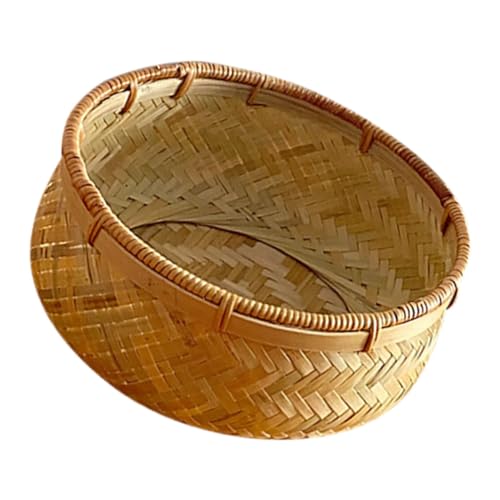 Dried Fruit Bread Basket Decorative Basket Food Serving Basket Food Storage Basket Bamboo Candy Plate Food Basket Bamboo Basket Bamboo Snack Basket Woven Fruit Basket Woven Basket