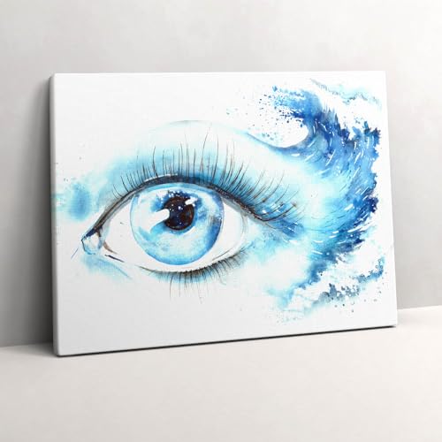 Oeil de mer image sur toile 80x60cm de style peinture moderne pour déco salon