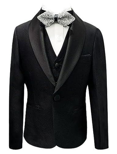 Costume de mariage haut de gamme en velours veste de smoking un bouton et gilet garçon