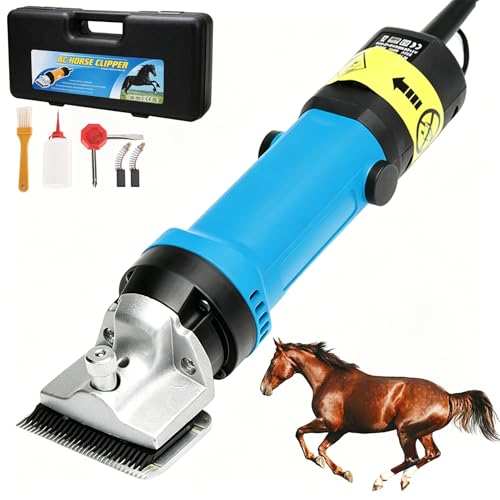 Tondeuse pour chevaux 690W et bétail à 6 vitesses, coupe 77mm
