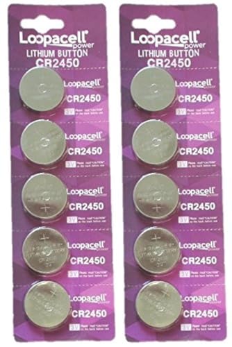 Batería de litio CR2450 3V Loopacell pack 10
