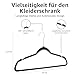 Amazon Basics Samtbügel für Anzüge, 30er-Pack, Schwarz