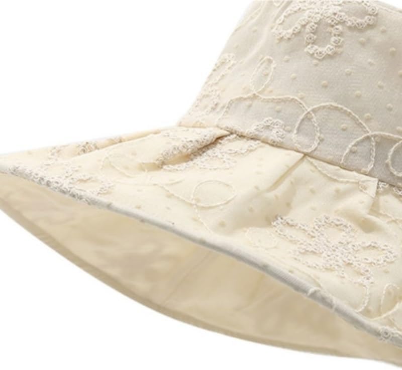 Lace Flower Fisherman Hat Women's Breathable Sun Protection Bucket