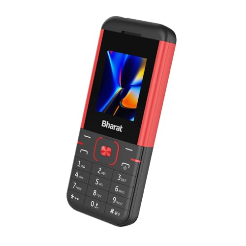 Image of (Refurbished) JioBharat K1 Karbonn 4G Keypad Phone with JioCinema, JioSaavn, JioPay (UPI), Long Lasting Battery, LED Torch, Digital Camera | BlackRed | Locked for JioNetwork