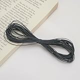 Hilo de poliéster Encerado de 3 hebras, 10 m, 1 mm, para Abalorios, Pulseras, Collares, bisutería, Suministros para Tejer, Gris Oscuro