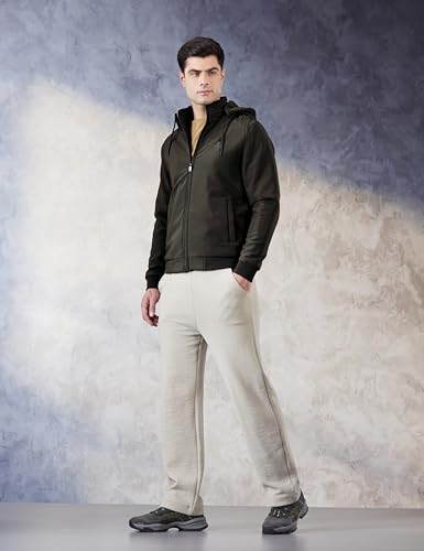 Image of Qube By Fort Collins Men's Polyester Standard Length Regular Fit Lightweight Winter Jacket - Stylish & Comfortable for Casual and Outdoor Wear