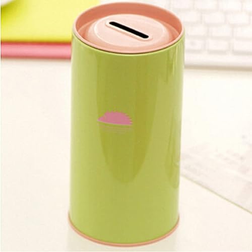 Miniatura 8 de ULTNICE Mini alcancía de metal, caja de lata para ahorrar dinero, contenedor de almacenamiento de té suelto con tapas (estilo aleatorio)