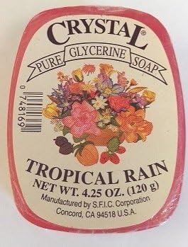 Crystal Glycerine Soap Bars Tropical Rain (24 bars)