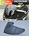 Logto Replacement Motorcycle Helmet Shield for I10 I70 HJ-31 Helmet Visor Shield Anti-Scratch Wearproof Windproof Universal Helmet Accessories (Smoke)