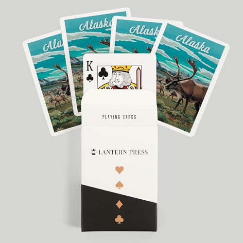 Baraja de Poker Lantern Press Alaska, 52 cartas miniatura 6