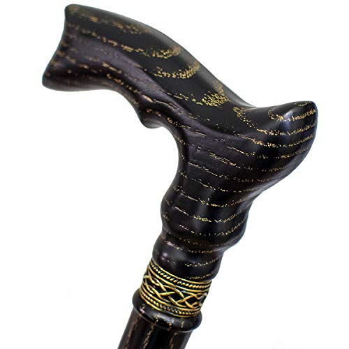 Asterom Unique Wooden Canes for Men and Women - Fancy Derby Wood Cane