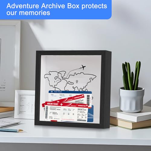 Caja de recuerdos creativa de madera para regalar a viajeros y aventureros 6