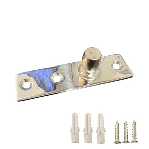 Stainless Steel Top Center-Hung Free Swing Pivot for Glass Door Patch Fitting (Mirror Chrome)