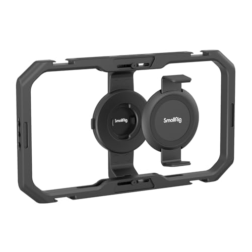 SmallRig Universal Quick Release Phone Cage, Aluminium Alloy Magnetic Smartphone Video Rig Support for MagSafe, Phone Video Rig for iPhone 17 16 15 14 Pro Max for Samsung for Huawei and More