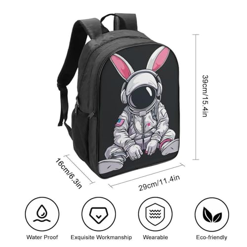 Mochila escolar para niños Bunny de dibujos animados en 3D para primaria y secundaria 2