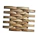Generic 3D Textured Wood Wall Panel 30x30cm Nordic DIY Room Decor Wood Wall Tile Easy Installation for Office Living Rooms Bedrooms, Light Wood Color
