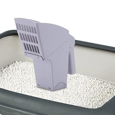 Niktule Pet Cat Litter Scoop,Large Capacity Cat Scooper for Litter Box - Detachable Cat Litter Scoop Disposal System Sifting Shovel with Poop Bag Holder