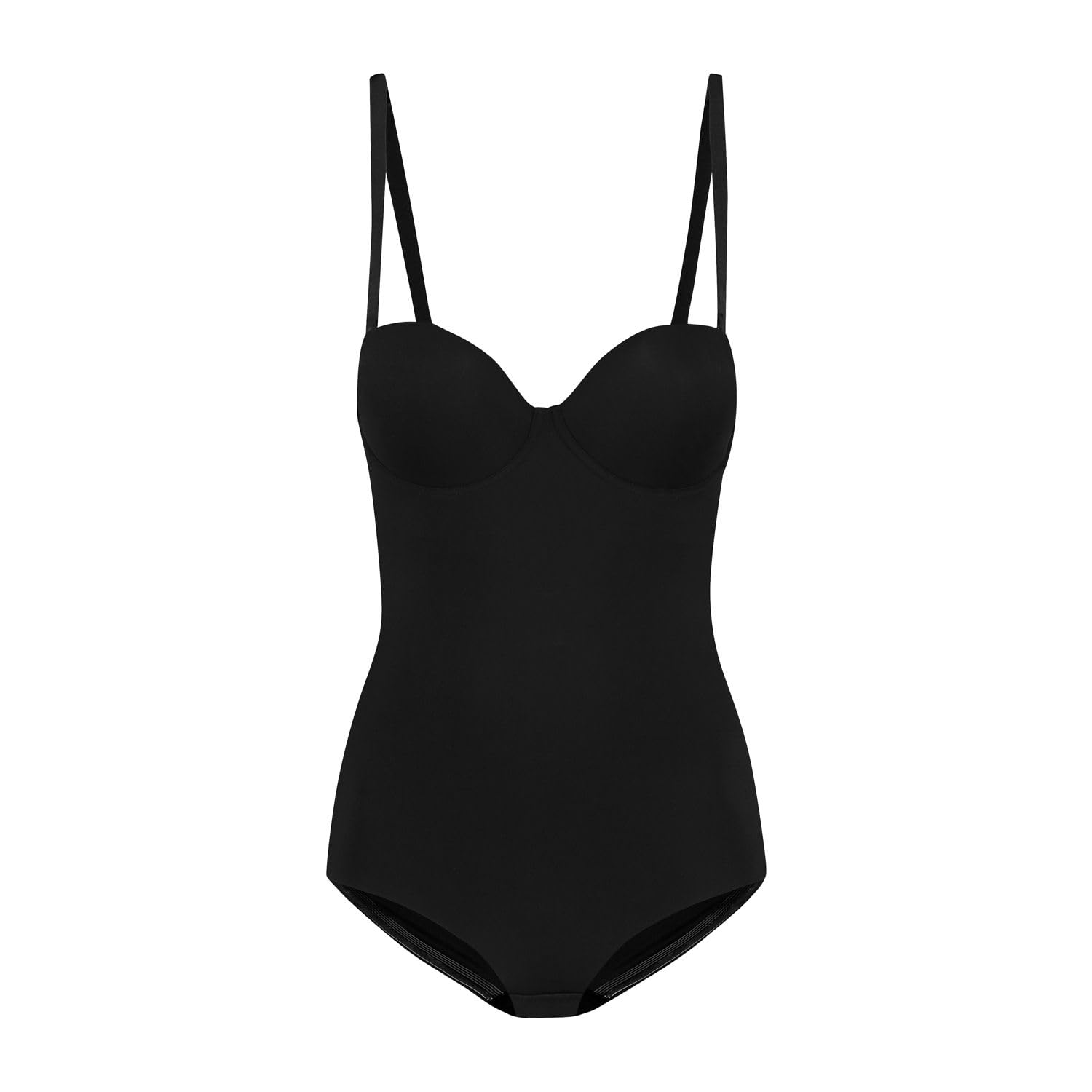 Bye Bra Women's Noir Padded Support Bodysuit For