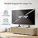 PERLESMITH Universal TV Stand Mount for 20-75 Inch TVs, Height Adjustable Table Top TV Stand, Great Load-Bearing Replacement TV Legs with Steel Holds up to 110lbs, Max VESA 800 x 600mm PSTVS01