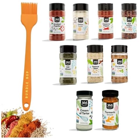 Premium Spices and Seasonings Sets - Variety Pack of 9 Essential Spices, Perfect Starter Spice Set for Pantry, Ideal New Home Gift for Men and Women Who Love to Cook - Spice Set by Bundle Bop Cover