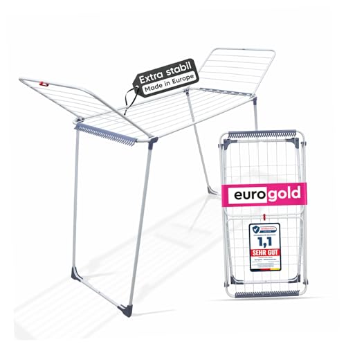EUROGOLD® Wäscheständer [18 m Trockenfläche...