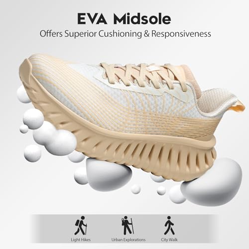 Image of GSLMOLN Walking Shoes for Men Casual Shoes Breathable Lightweight Walking Sneakers for Workouts & Gym Cushioned Flexible Mens Shoes Training Fashion Sneakers
