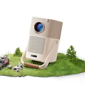 [Sound by JBL & Built-in Battery] Yaber T2 Outdoor Projector with WiFi 6 and Bluetooth, Native 1080P Smart Movie Portable Projector for Inside and Outside, Compatible with TV Dongle (Not included)
